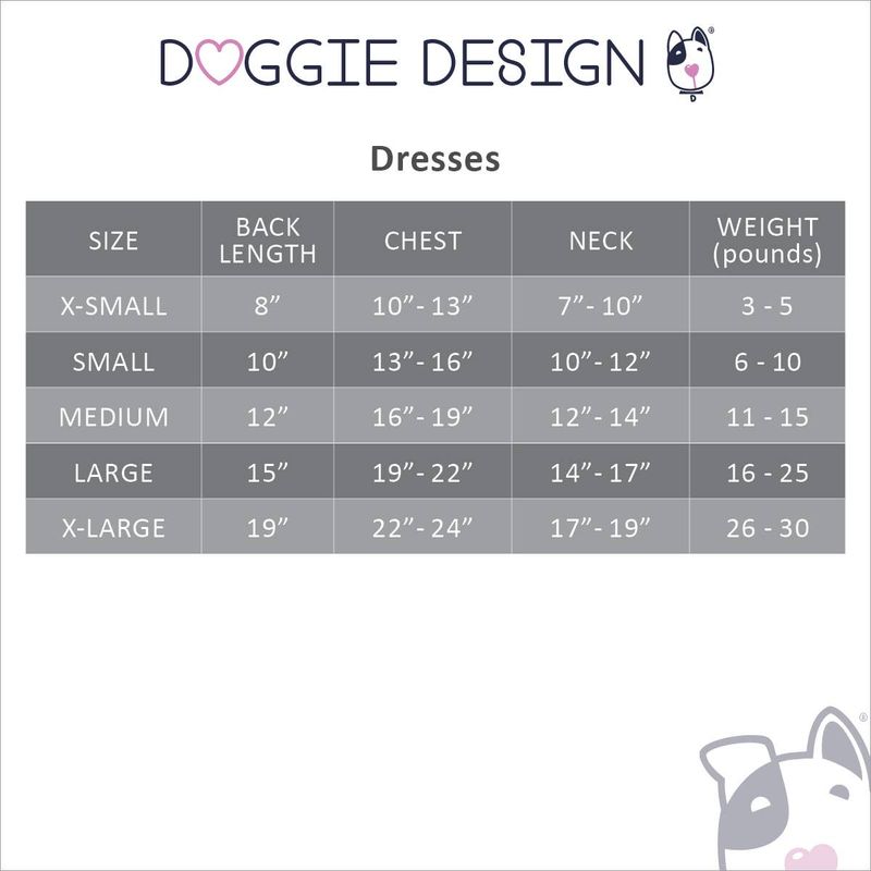 Polka Dot Dog Dress w/Matching Leash - Black &amp; White: Medium