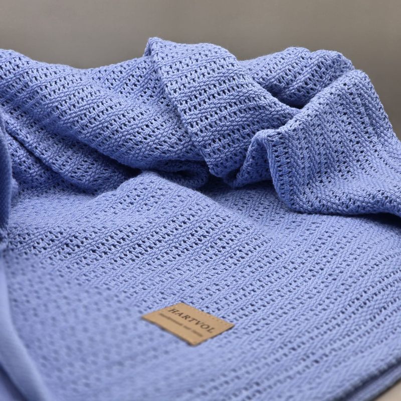 Whispers of Heaven Wool blanket- Blue