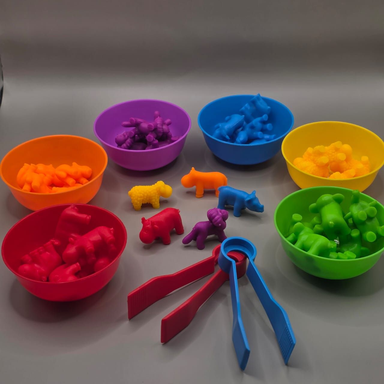 Colorful animal counting Colorful animal counting