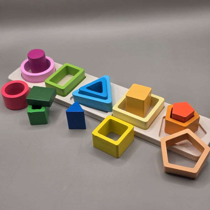 Wooden Shape Stacker