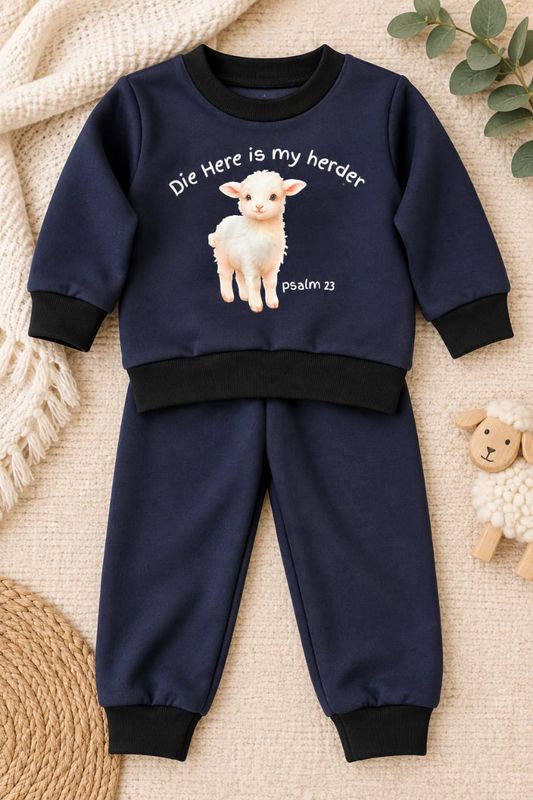 Navy Tracksuit set :The Lord is my Shepherd