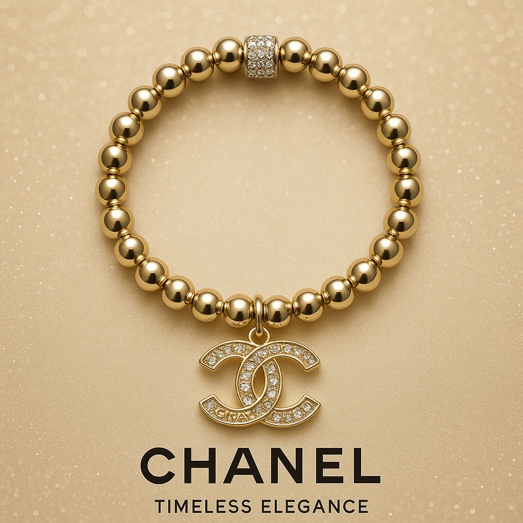 Chanel Gold Logo Bracelet - Paris After Dark