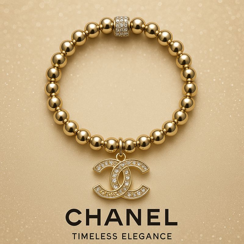 Chanel Gold Logo Bracelet - Paris After Dark