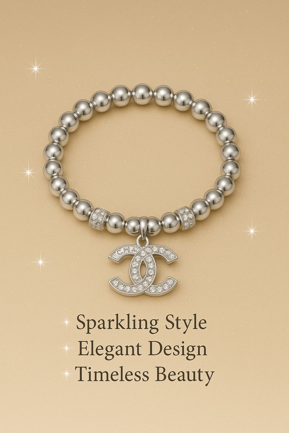 Chanel CC Crystal Bracelet - Radiant Luxe