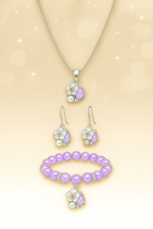 Floral Elegance in Silver and Pastels