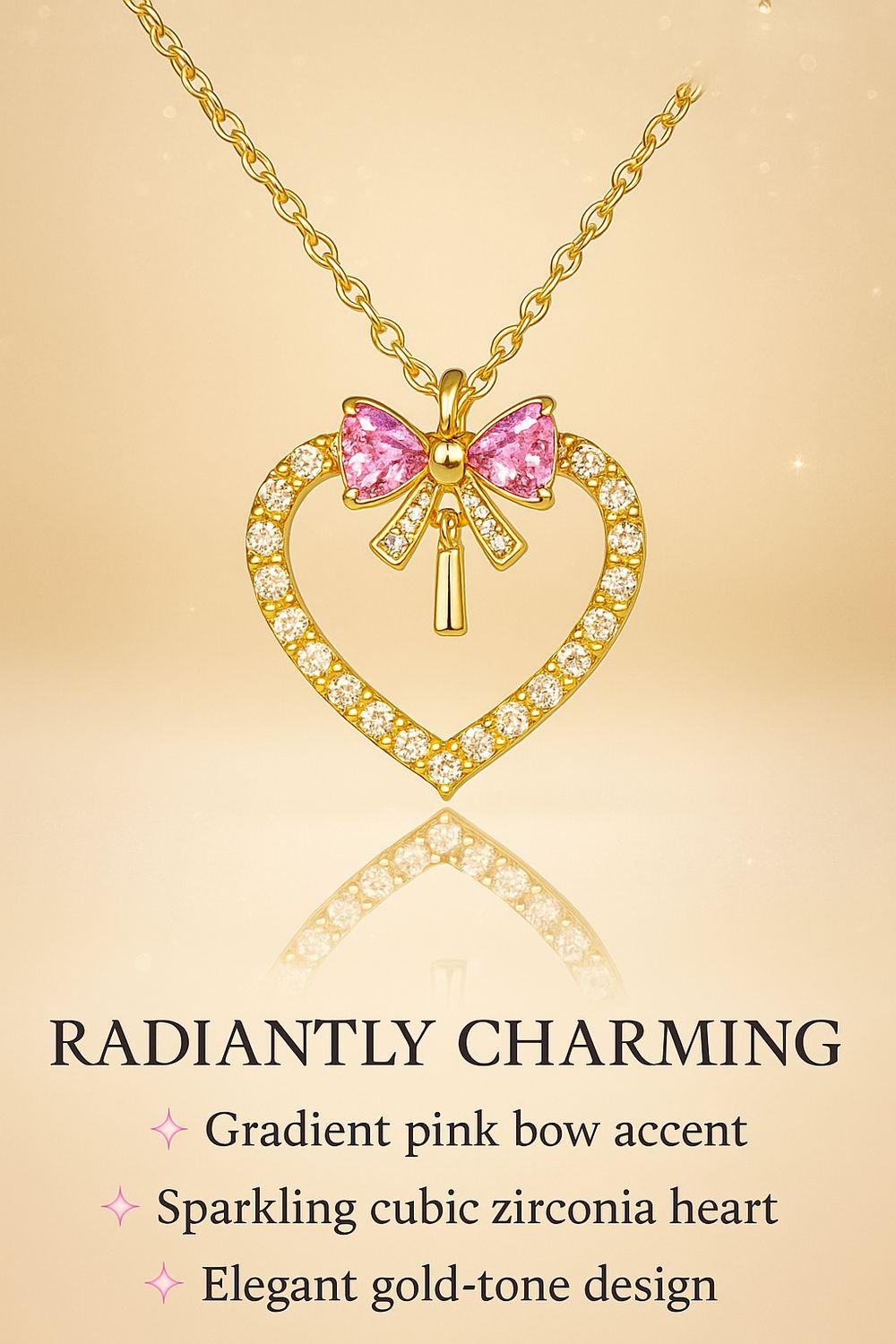 Radiantly Charming Heart Necklace