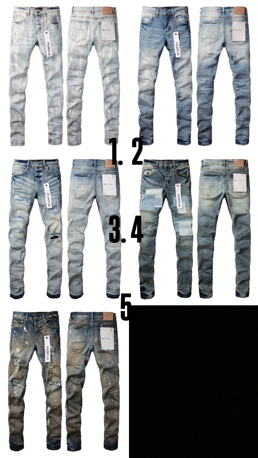 Jeans 38 - 5 Colori