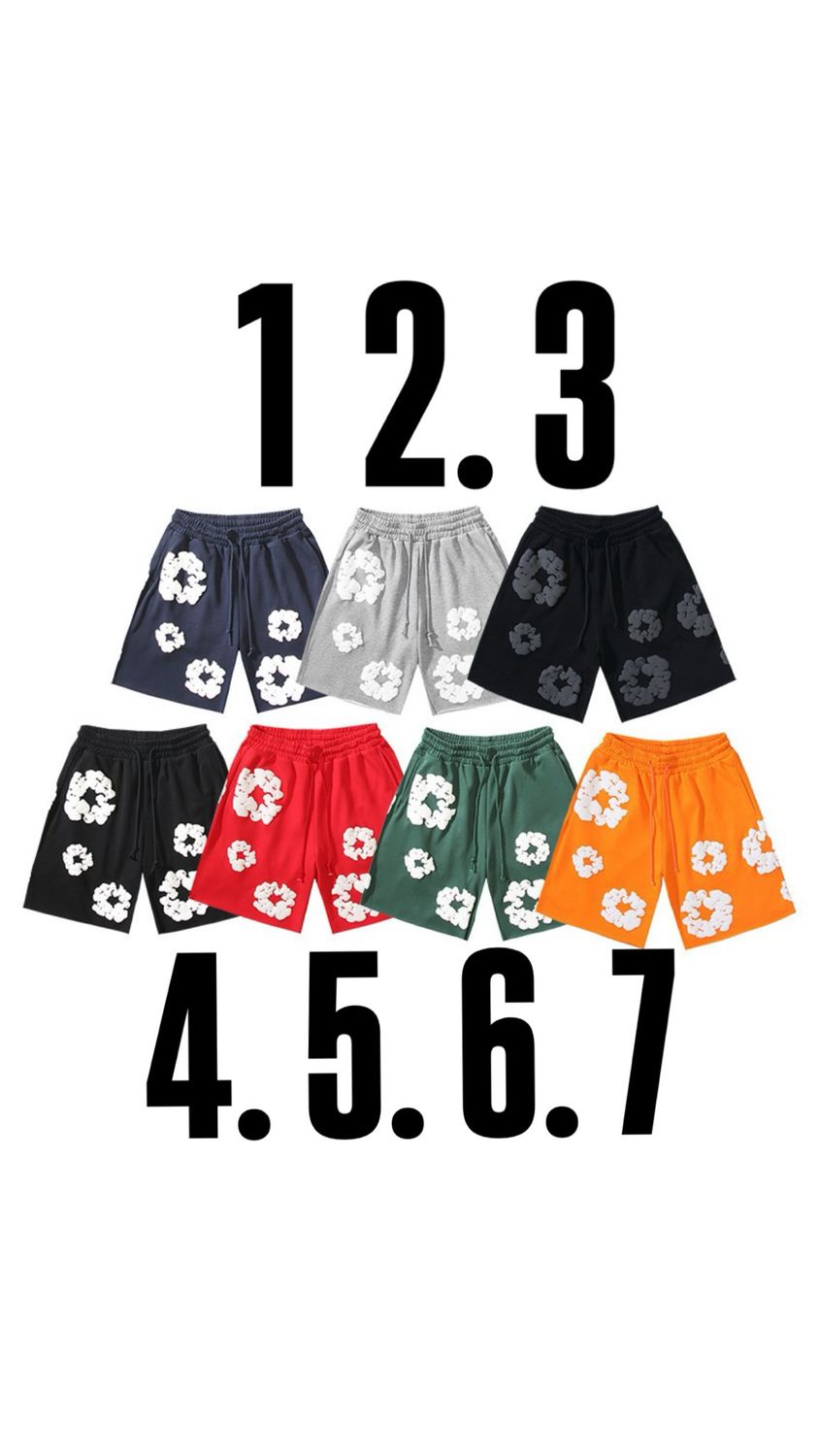 Shorts 8 - 7 Colori