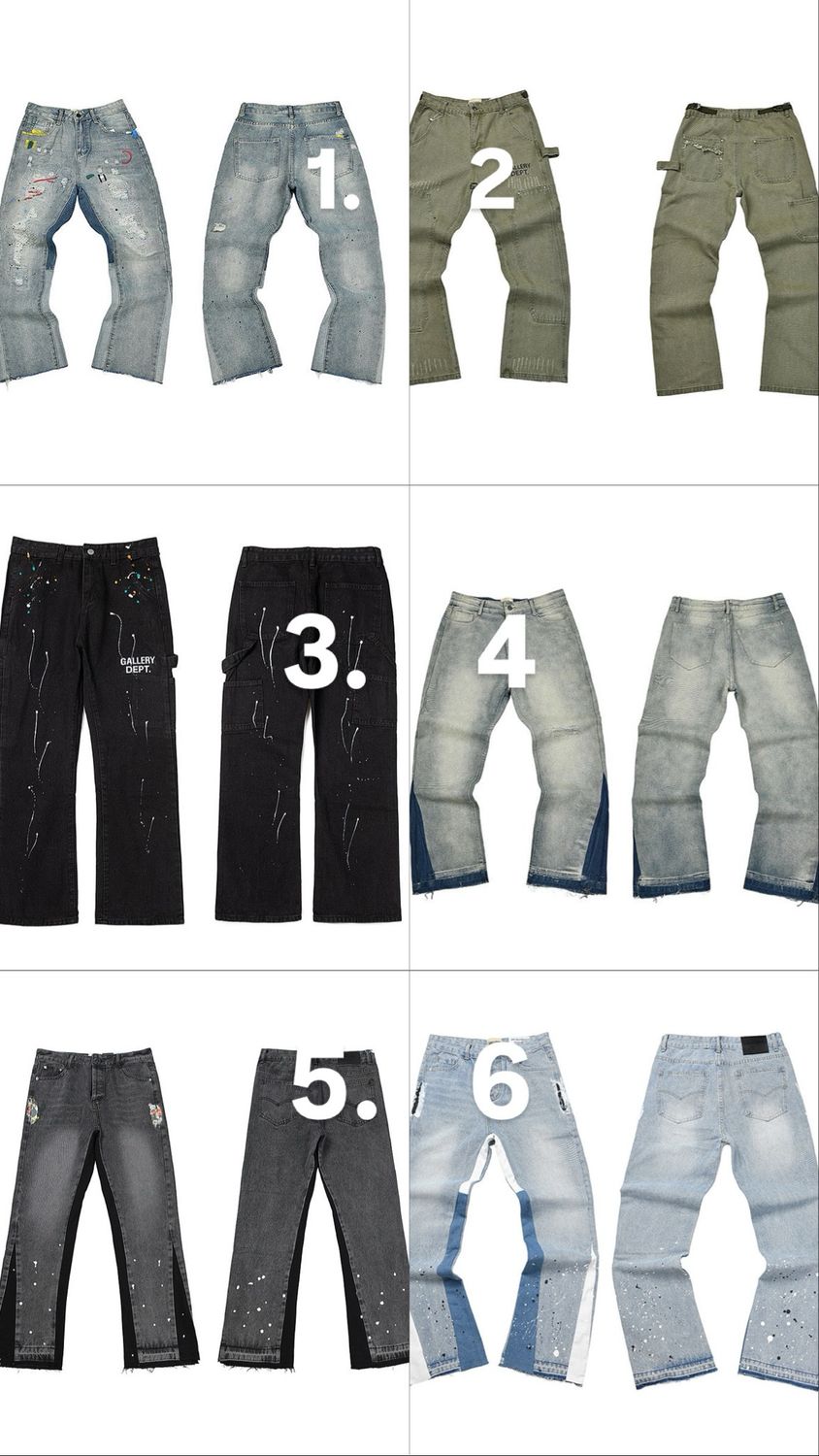 Jeans 60 - 6 color