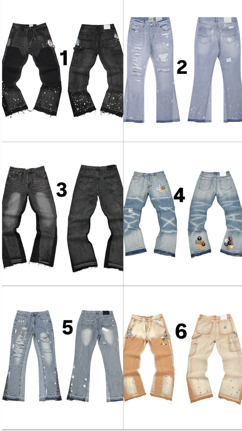 Jeans 62 - 6 color