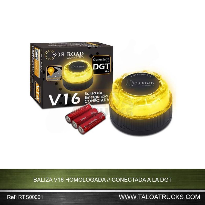 BALIZA V16 HOMOLOGADA // CONECTADA A LA DGT