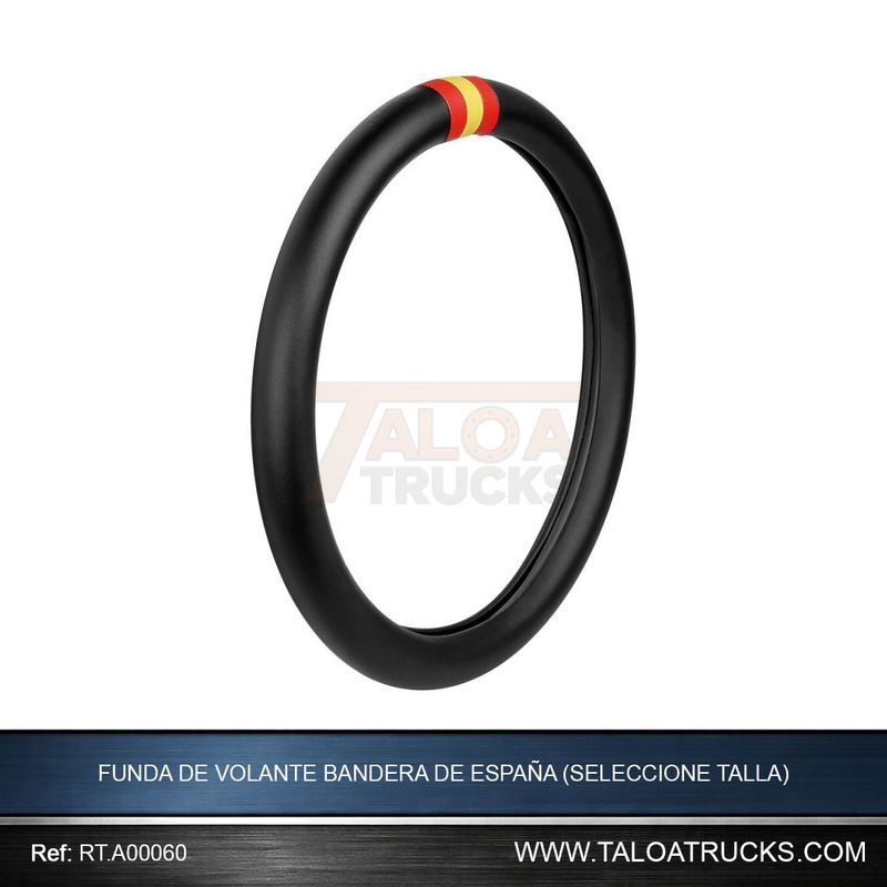 FUNDA DE VOLANTE BANDERA DE ESPAÑA (SELECCIONE TALLA)