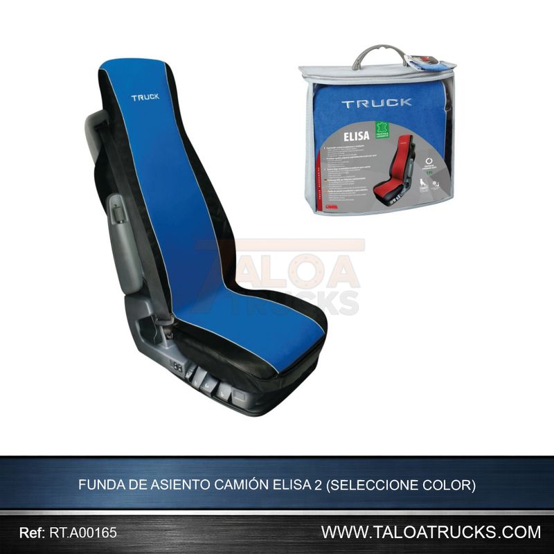 FUNDA DE ASIENTO CAMIÓN ELISA 2 (SELECCIONE COLOR)
