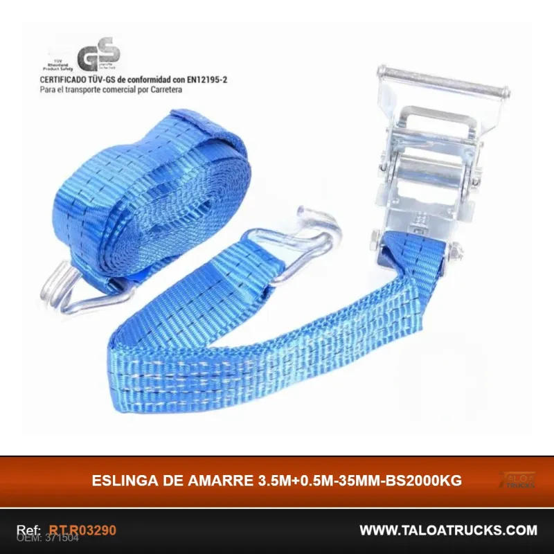 ESLINGA DE AMARRE 3.5M+0.5M-35MM-BS2000KG