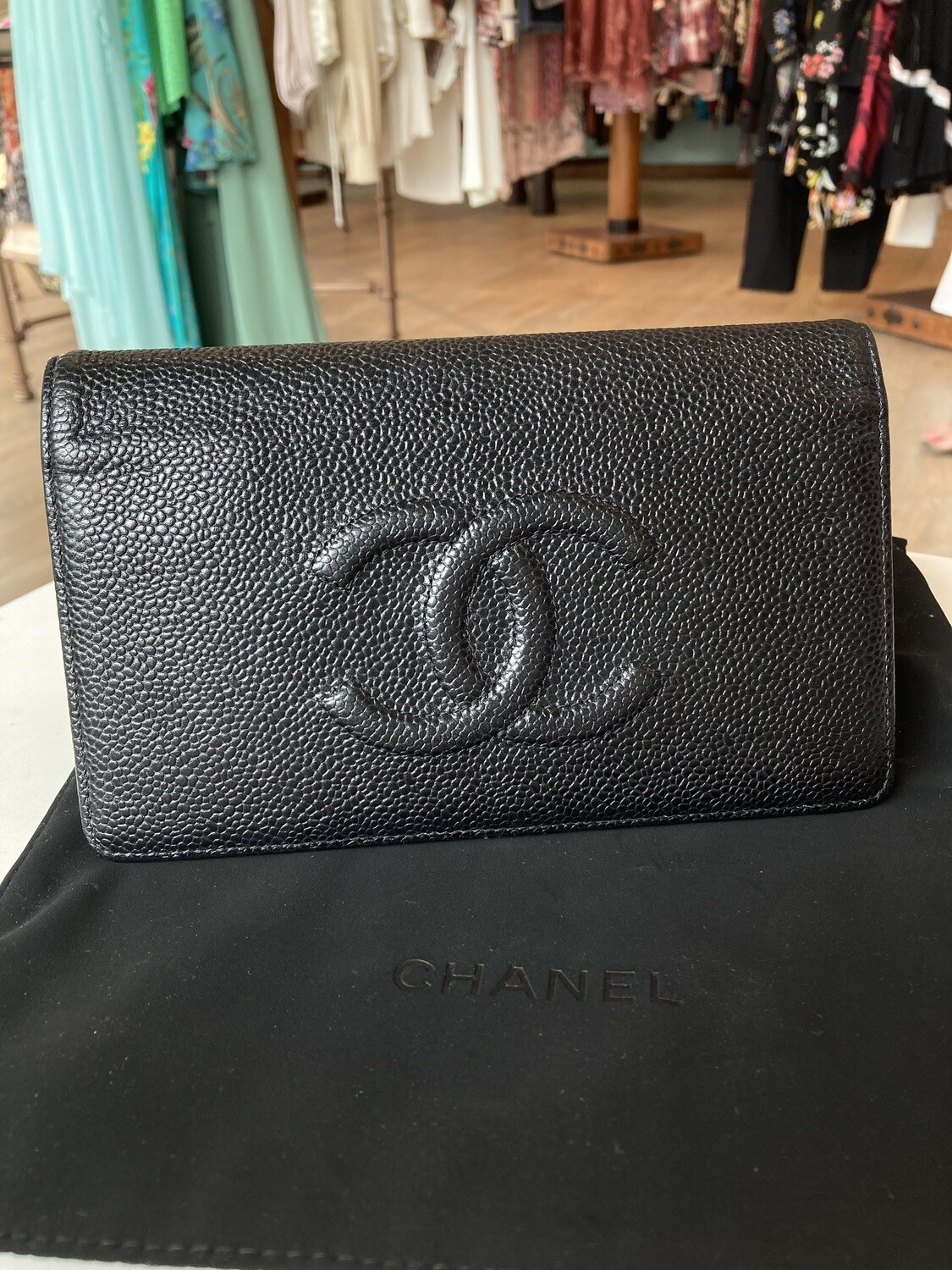 Chanel Continental Black Timeless Wallet