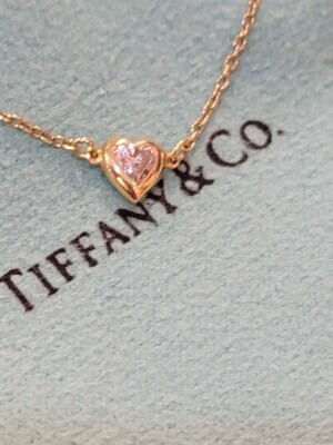 Tiffany & Co Rare Heart Shaped Diamond 18k Gold Bracelet