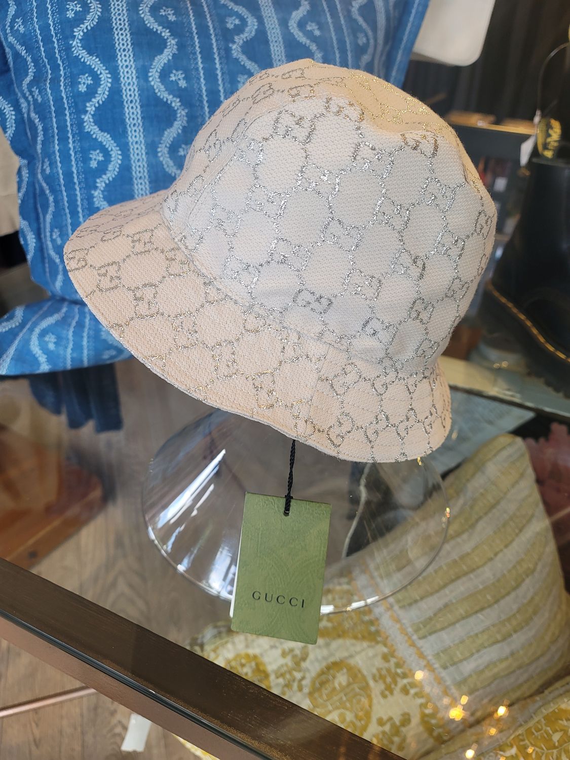 Gucci Desert Light GG Bucket Hat NEW