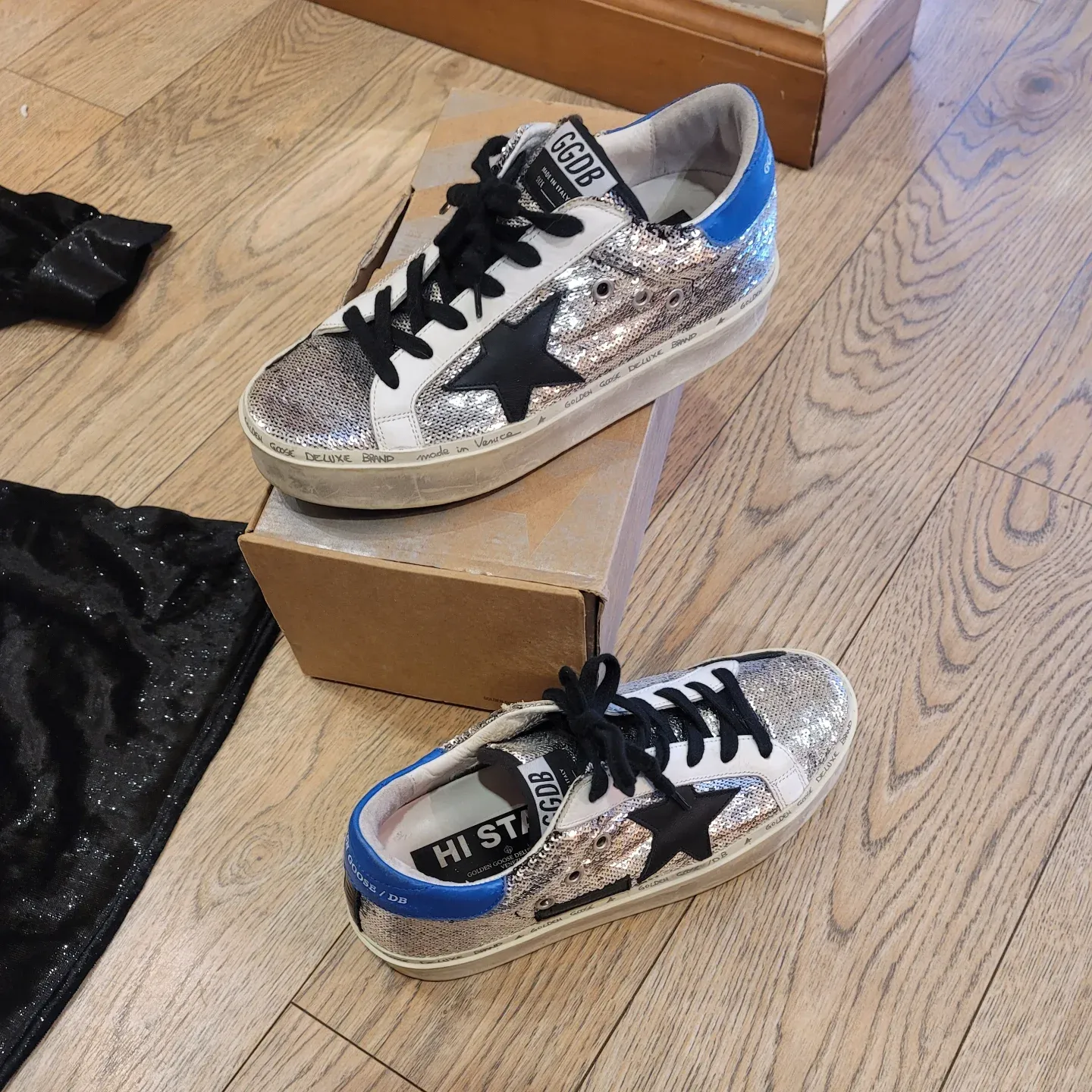 Golden Goose HI Star Silver Sneakers size 37