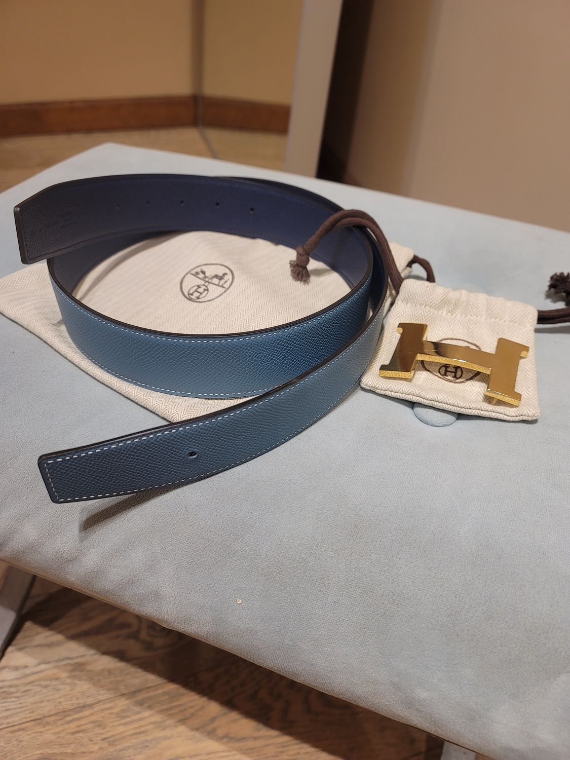 Hermes Reversible Belt 34- 38"