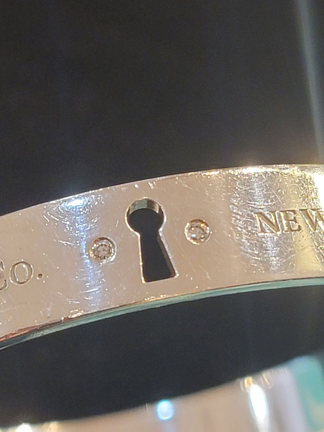 Tiffany & Co Key Hole Diamond Bracelet