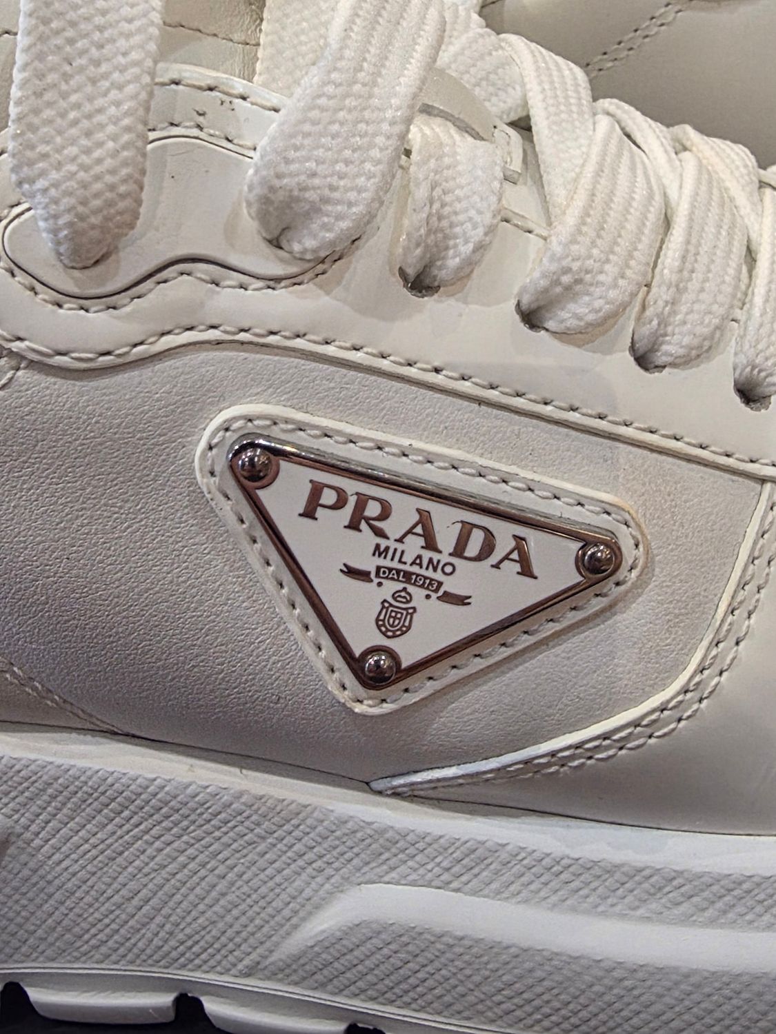 Prada Prax Leather Sneakers size 37
