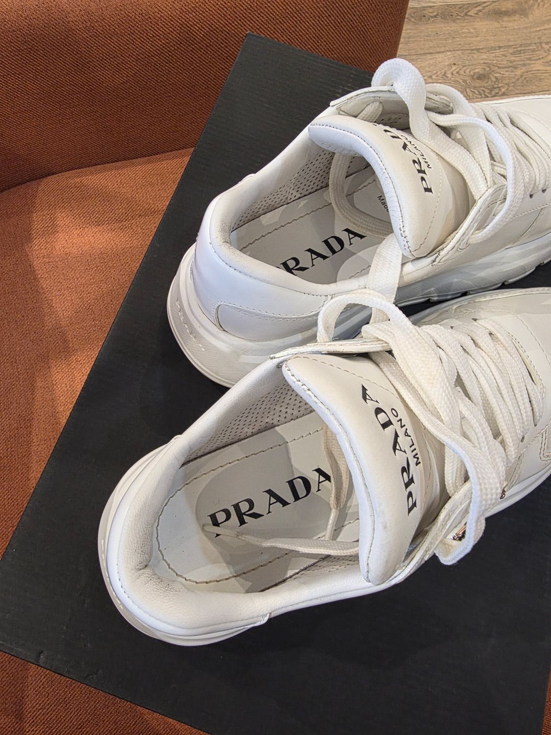 Prada Prax Leather Sneakers size 37
