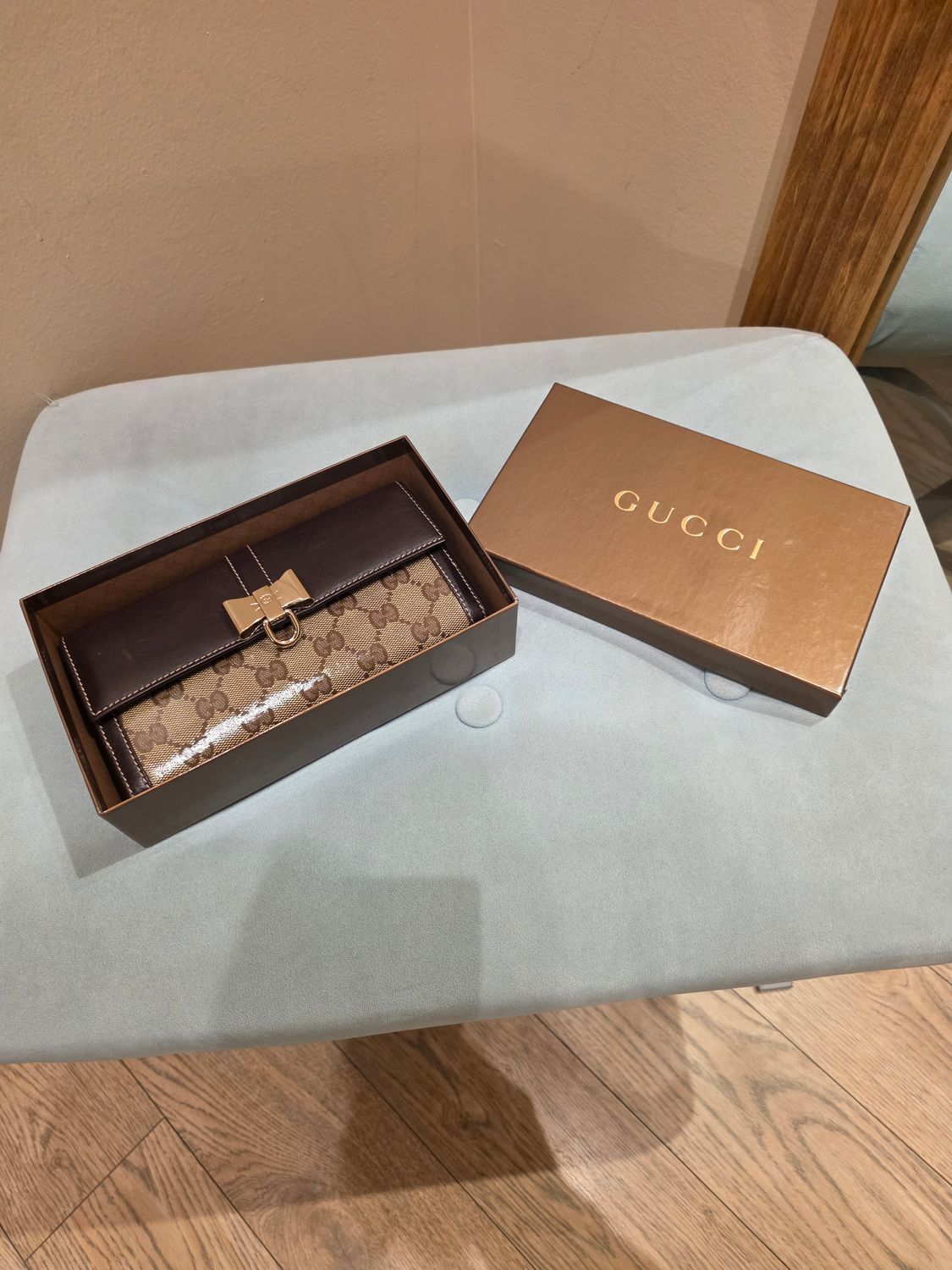 Gucci Coated Canvas Continental Wallet