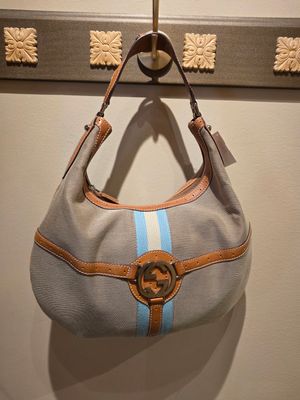 Gucci Hobo Zip top Canvas Handbag