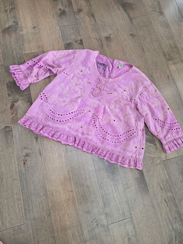 Magnolia Pearl Eylet Wennie Blouse Magnolia Pearl Eylet Wennie Blouse