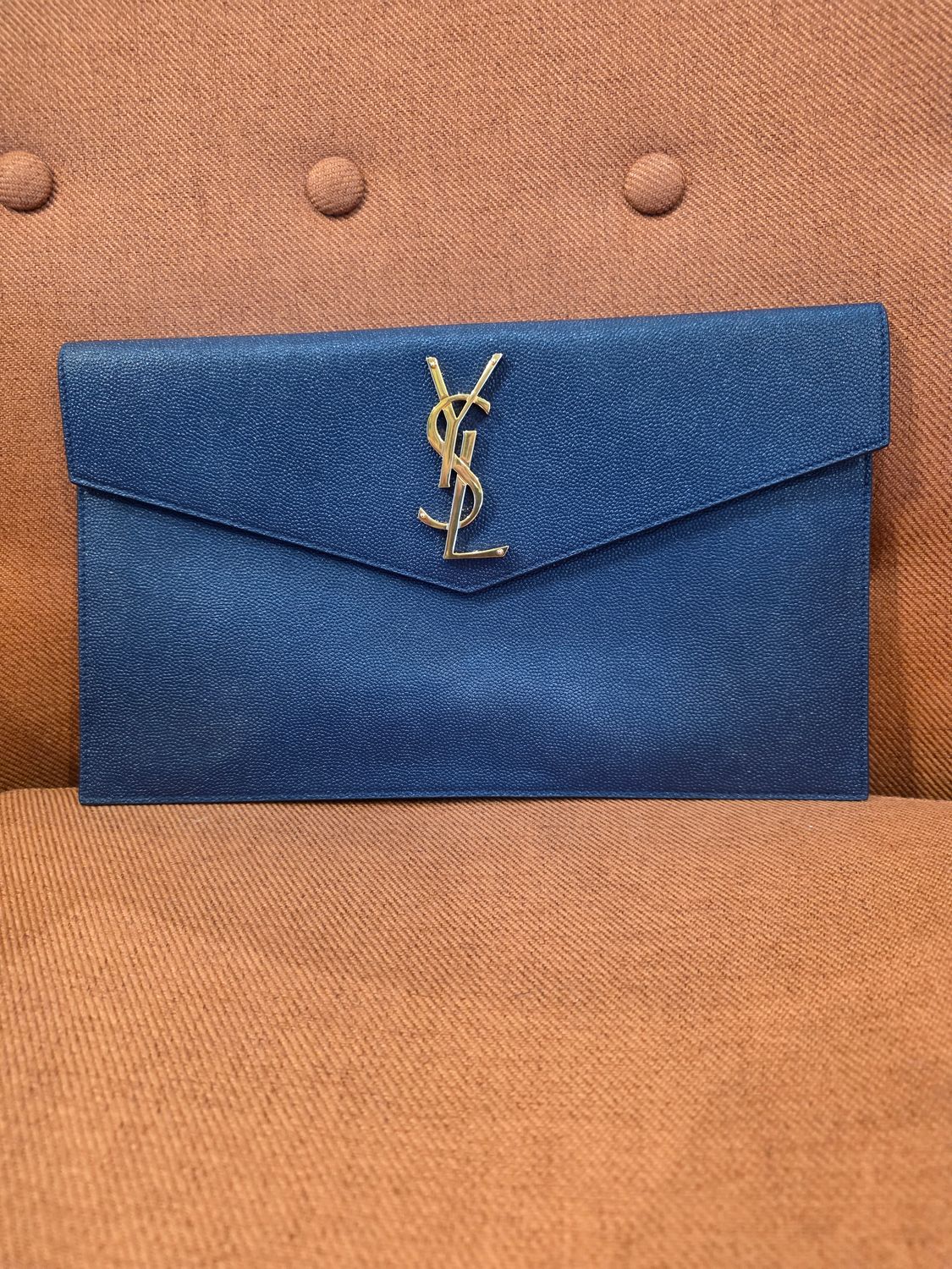 YSL Leather Pouch Clutch YSL Leather Pouch Clutch