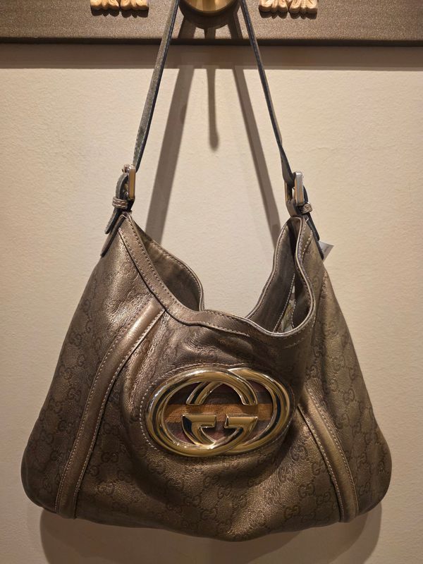 Gucci Metallic Hobo Handbag Gucci Metallic Hobo Handbag