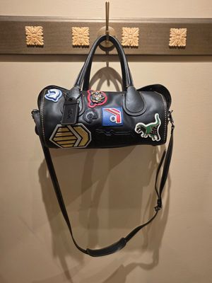 Coach 1941 Varsity Patch Badlands Leather Handbag