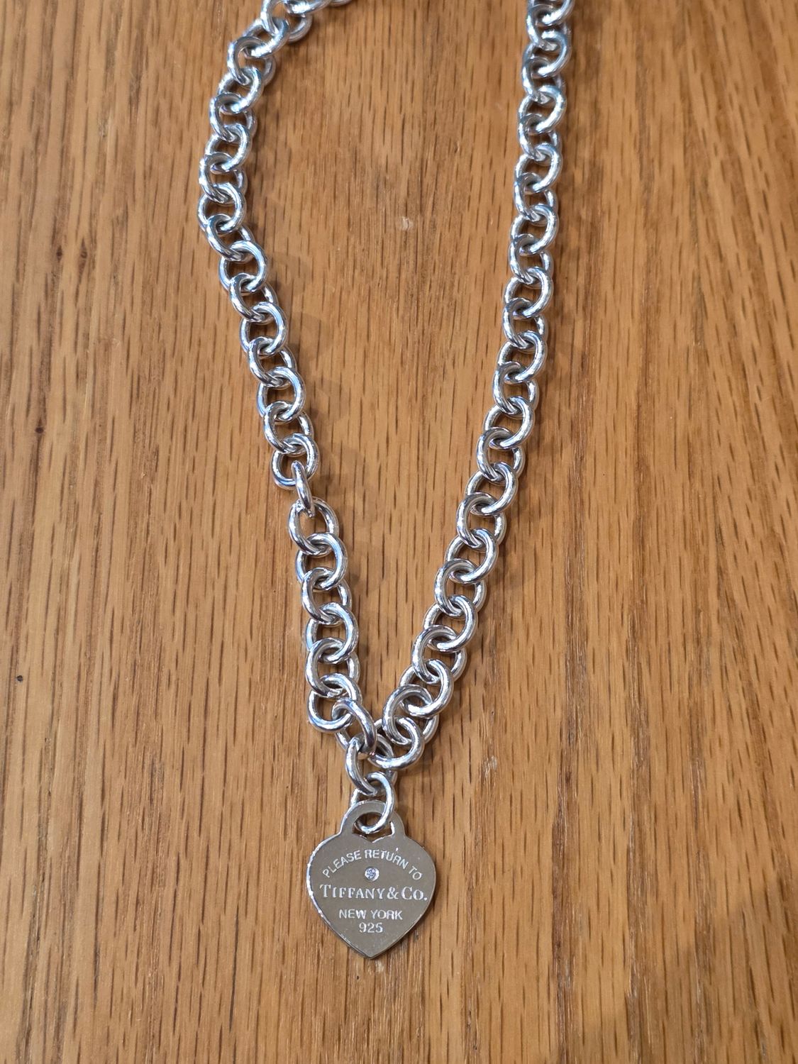 Tiffany Heart tag with Diamond Necklace