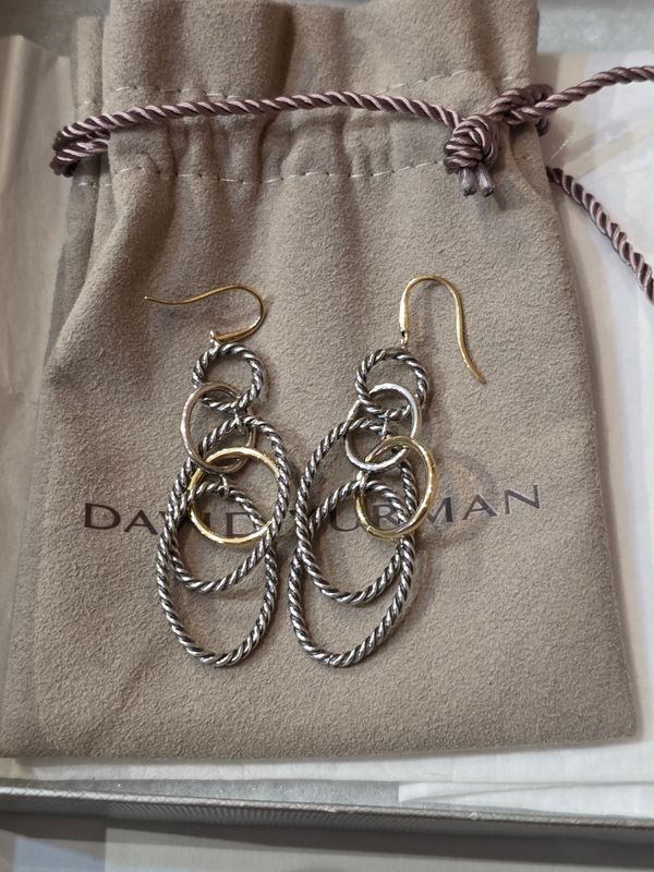 David Yurman Hoop Dangle Earrings David Yurman Hoop Dangle Earrings
