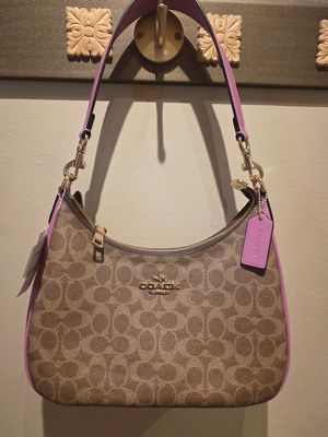Coach Teri Hobo Bag In Signature Canvas