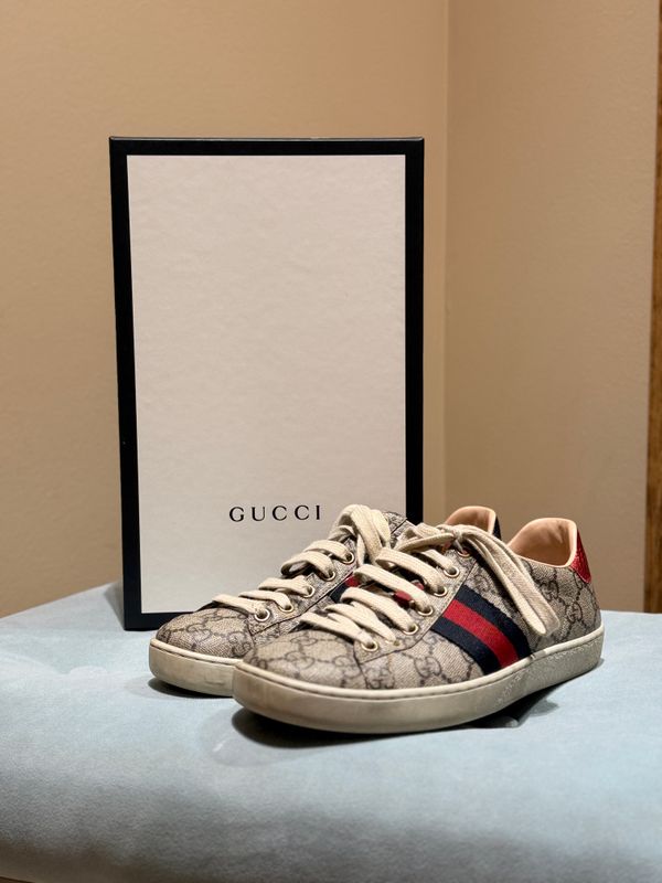 GG Supreme Grosgrain Trim Sneakers