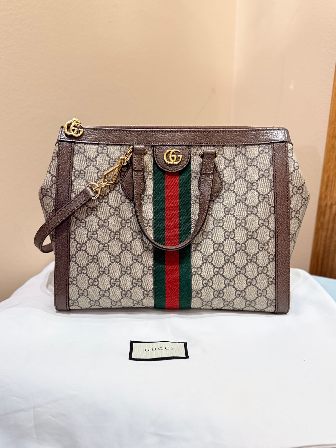 Gucci Ophidia GG Medium Handbag