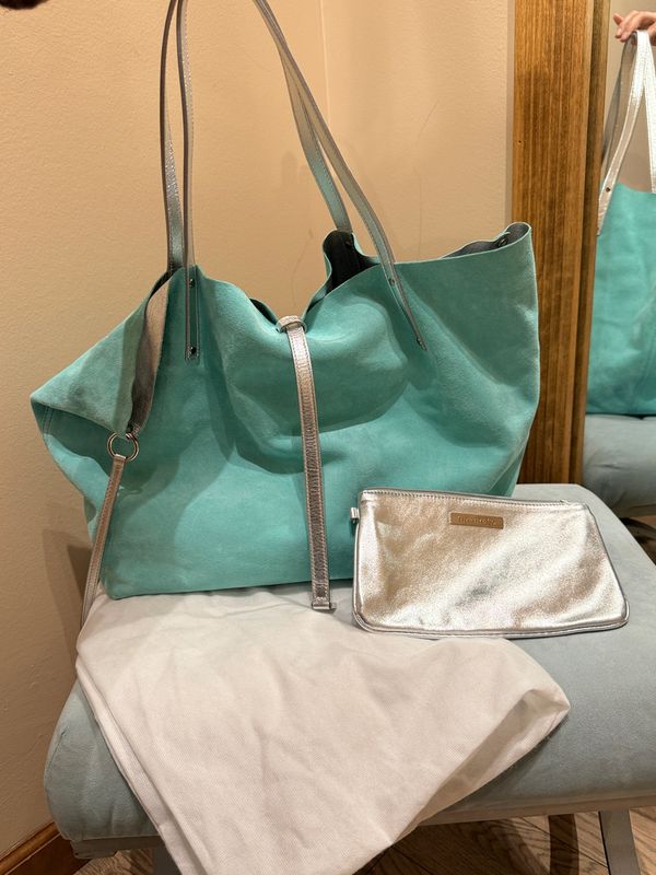 Tiffany & Co. Suede Tote Bag and Pouch