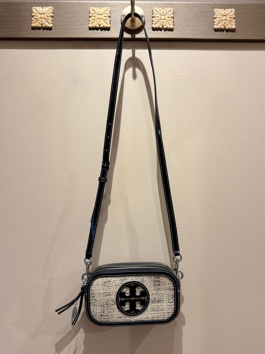 Tory Burch Raffia Crossbody