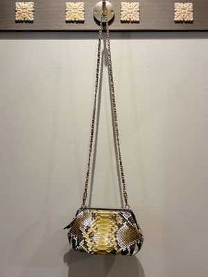 Zagliani Snakeskin Crossbody Bag