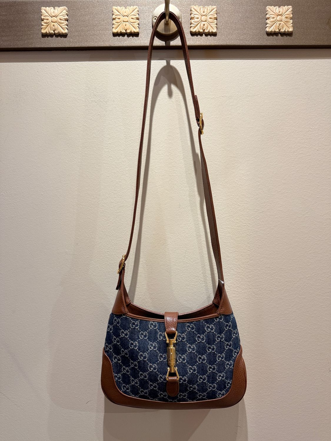 Gucci GG Denim Jackie Crossbody