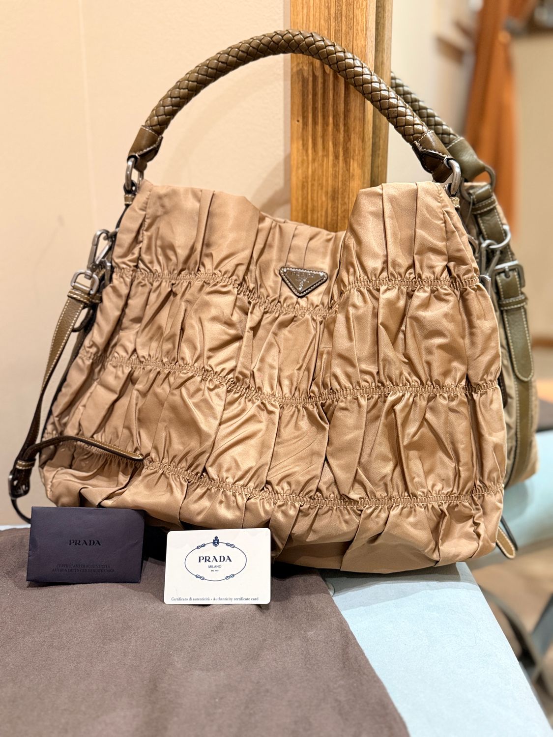 Prada Tessuto Gaufre Handbag Prada Tessuto Gaufre Handbag