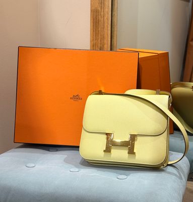 Hermes Constance Jaune Poussin Bag Hermes Constance Jaune Poussin Bag