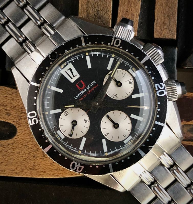 1969 Universal Geneve Space Compax 00000 Unpollished