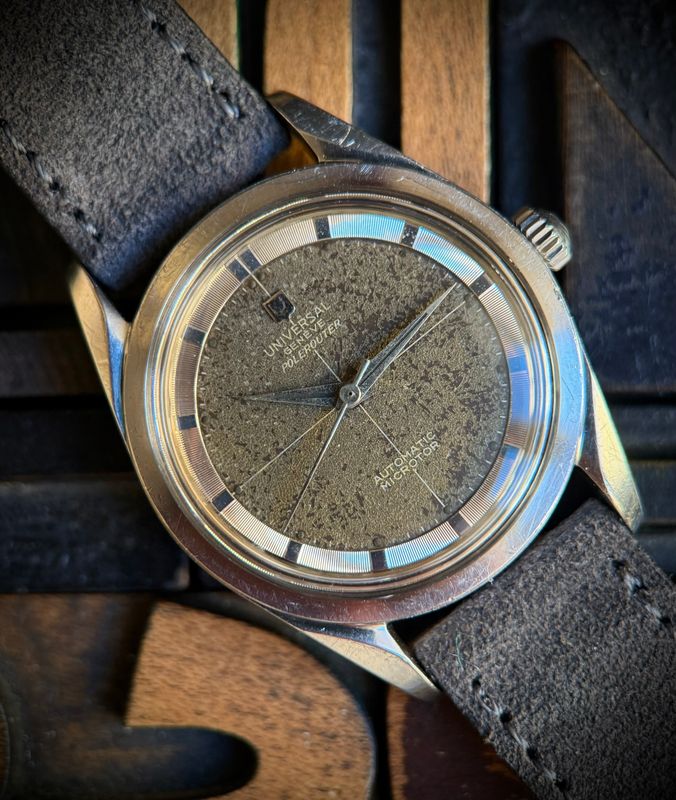 1959 Universal Geneve Polerouter 20357-1 Tropical Dial