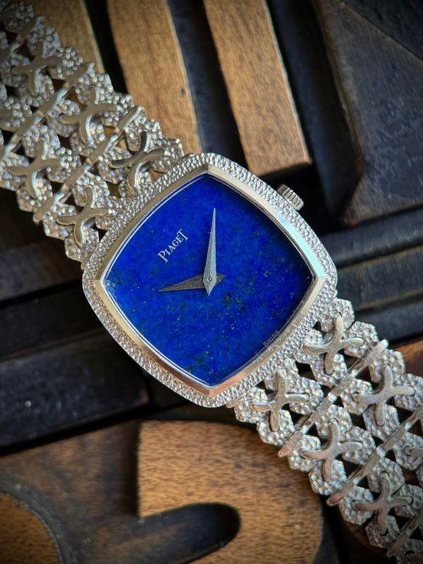 1970´s Piaget Black Tie Emperador 9231P27 Lapislázuli Dial