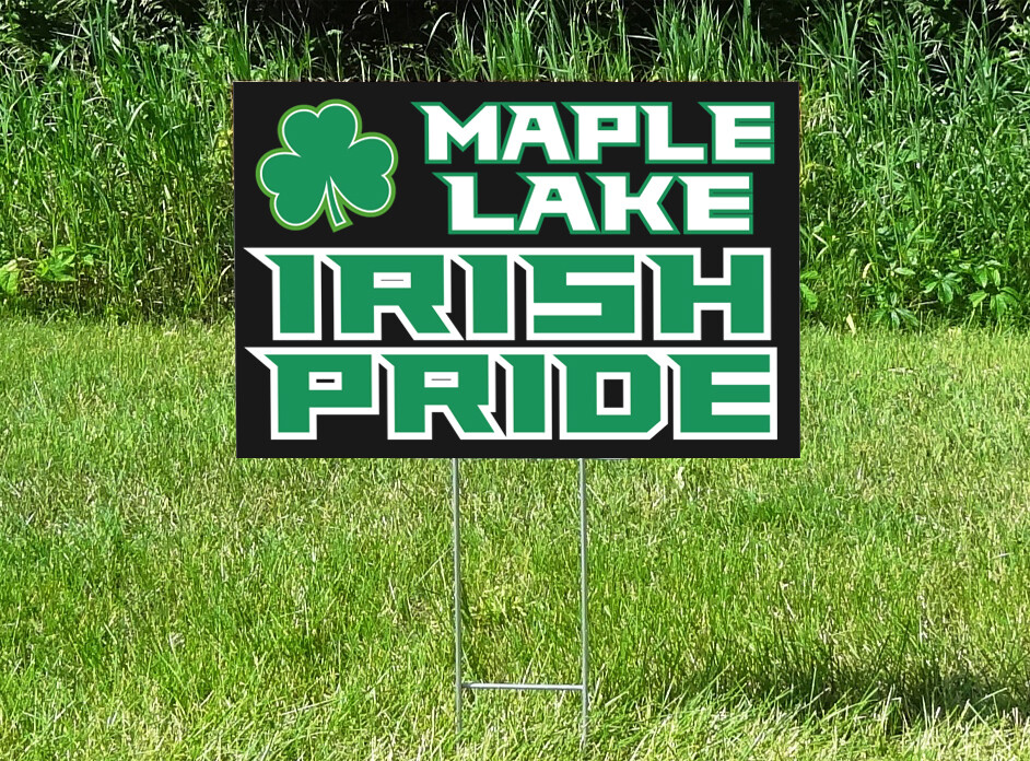 Maple Lake Irish Pride Yard Sign