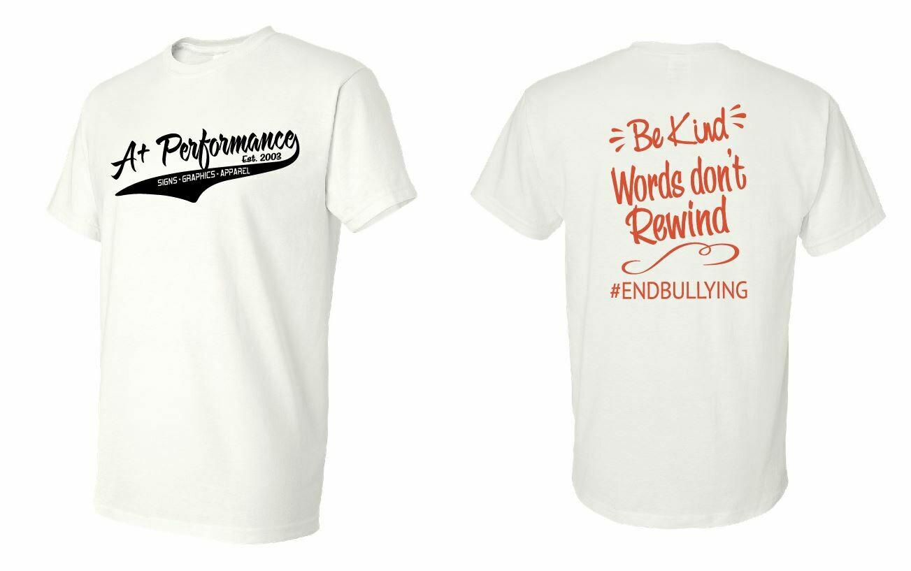BE KIND Words Don't Rewind 50/50 T-Shirt