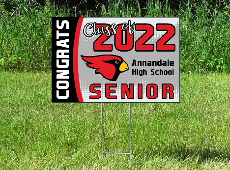 Annandale Cardinals Senior Class Of 2022 Yard Sign