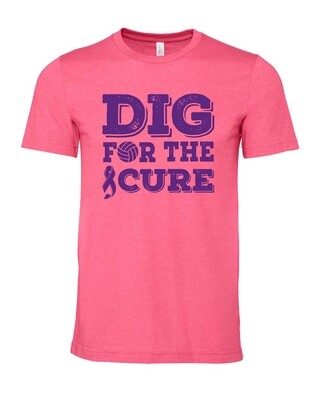 Dig For The Cure Volleyball Super-Soft Bella T-Shirt